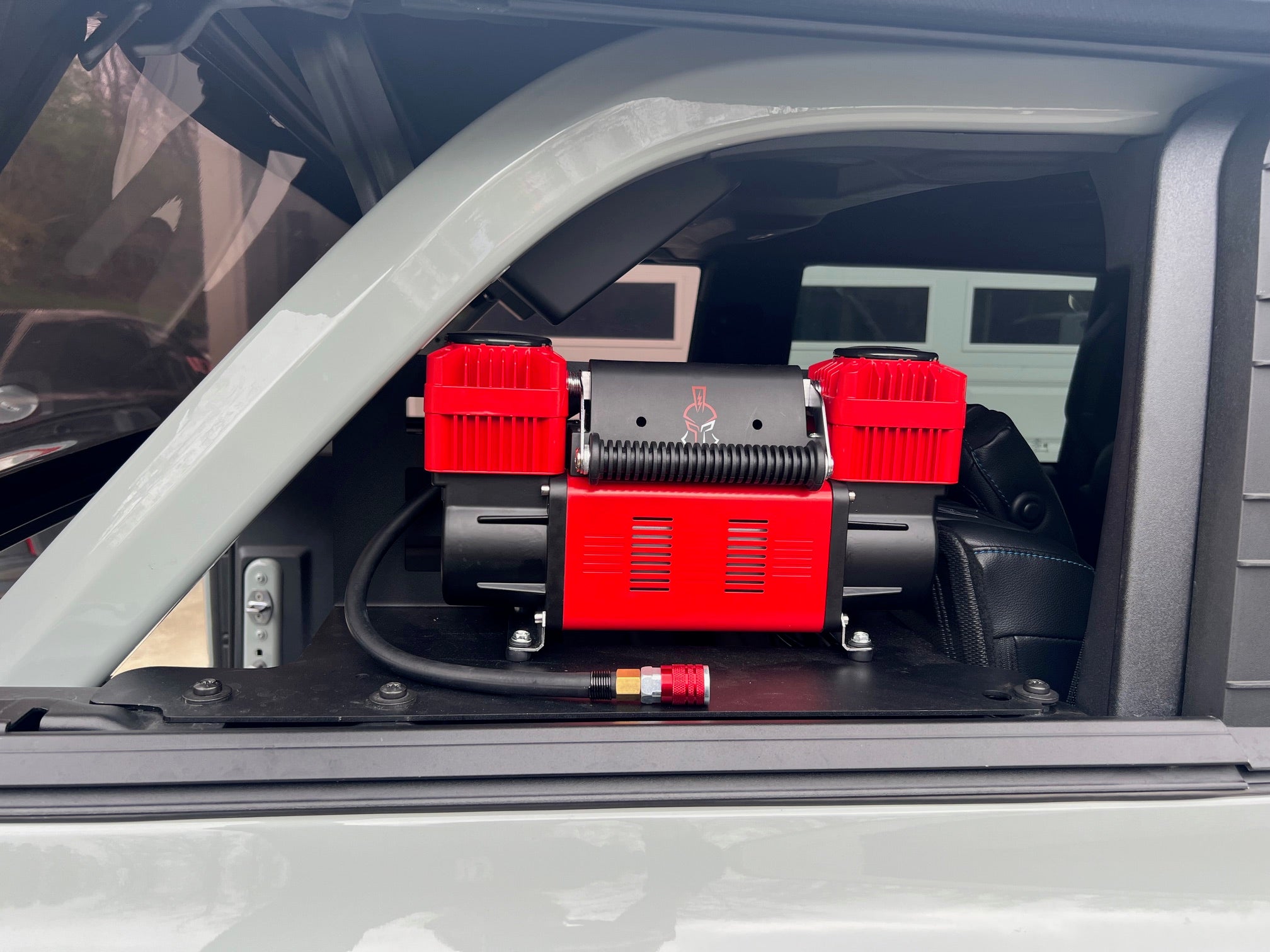 Thor's Lightning Refuge MOLLE Portable Air Compressor Mount for 6th Generation Ford Bronco 4-Door 2021-Present Thor's Lightning Refuge MOLLE Portable Air Compressor Mount for 6th Generation Ford Bronco 4-Door 2021-Present